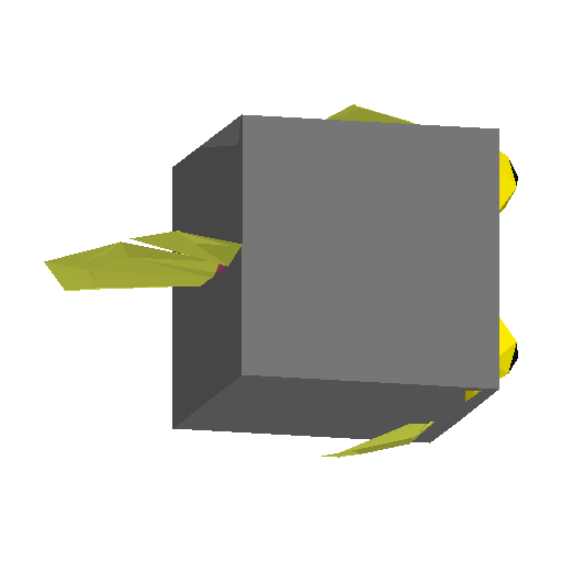 Yellow Boxfish Drip model preview